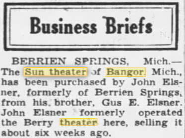 Sun Theater - Nov 27 1949 Article (newer photo)